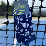 Pickleball Ankle Socks: Navy