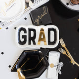 GRD1043 - Graduation Cap Shaped Paper Plate