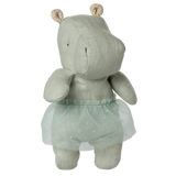 Maileg Safari friends, Hippo w. skirt, Small - Mint