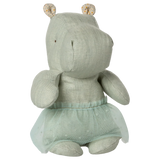 Maileg Safari friends, Hippo w. skirt, Small - Mint