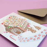 Inklings Paperie - Sticker Scene Card - Gingerbread House