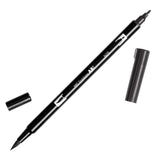 TOMBOW DUAL BRUSH MARKER N25 LAMP BLACK