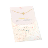 Celebrate You - Initial Necklace + Gift Env - A-Z