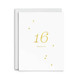 Smitten on Paper - 16 Milestone Birthday Greeting Card