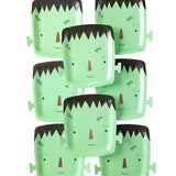 MON1040 -  Frank & Mummy Frankenstein Shaped Paper Plate