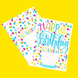 Note Card - Happy Birthday Cake