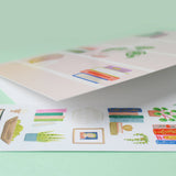 Inklings Paperie - Sticker Scene Card - Shelfie