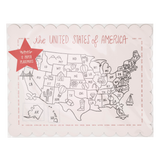 SSP1022 - Color the USA Map Paper Placemat