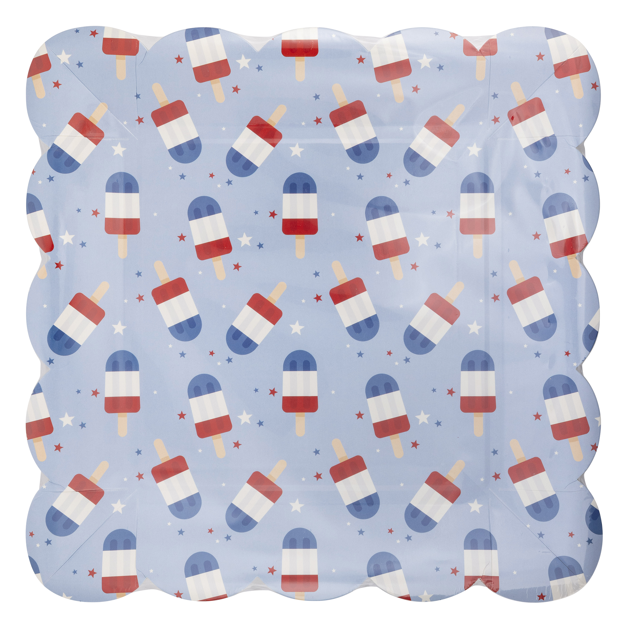 PLPL395 - Blue Popsicles Paper Plate