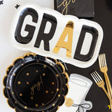 GRD1044 - GRAD Shaped Paper Plate