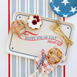 SSP922 - Happy 4th of July Reusable Bamboo Serving Tray