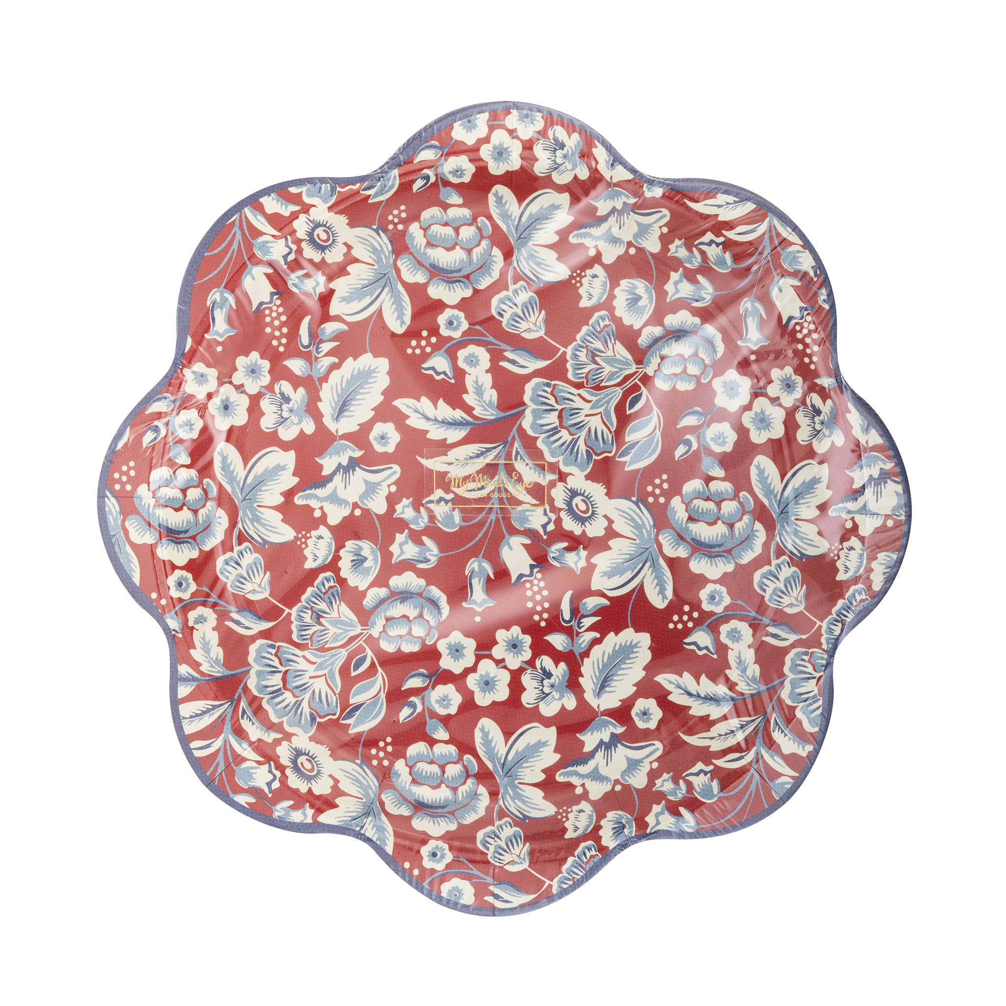 HAM1042 - Hamptons Floral Wave Paper Plate