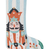 Holly Stripe Nutcracker Stocking