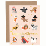 Happy Halloween Pets Greeting Card