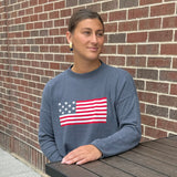 Flag Boxy Crew Neck Sweater