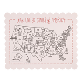 SSP1022 - Color the USA Map Paper Placemat