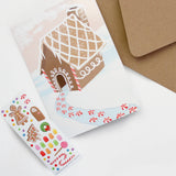 Inklings Paperie - Sticker Scene Card - Gingerbread House