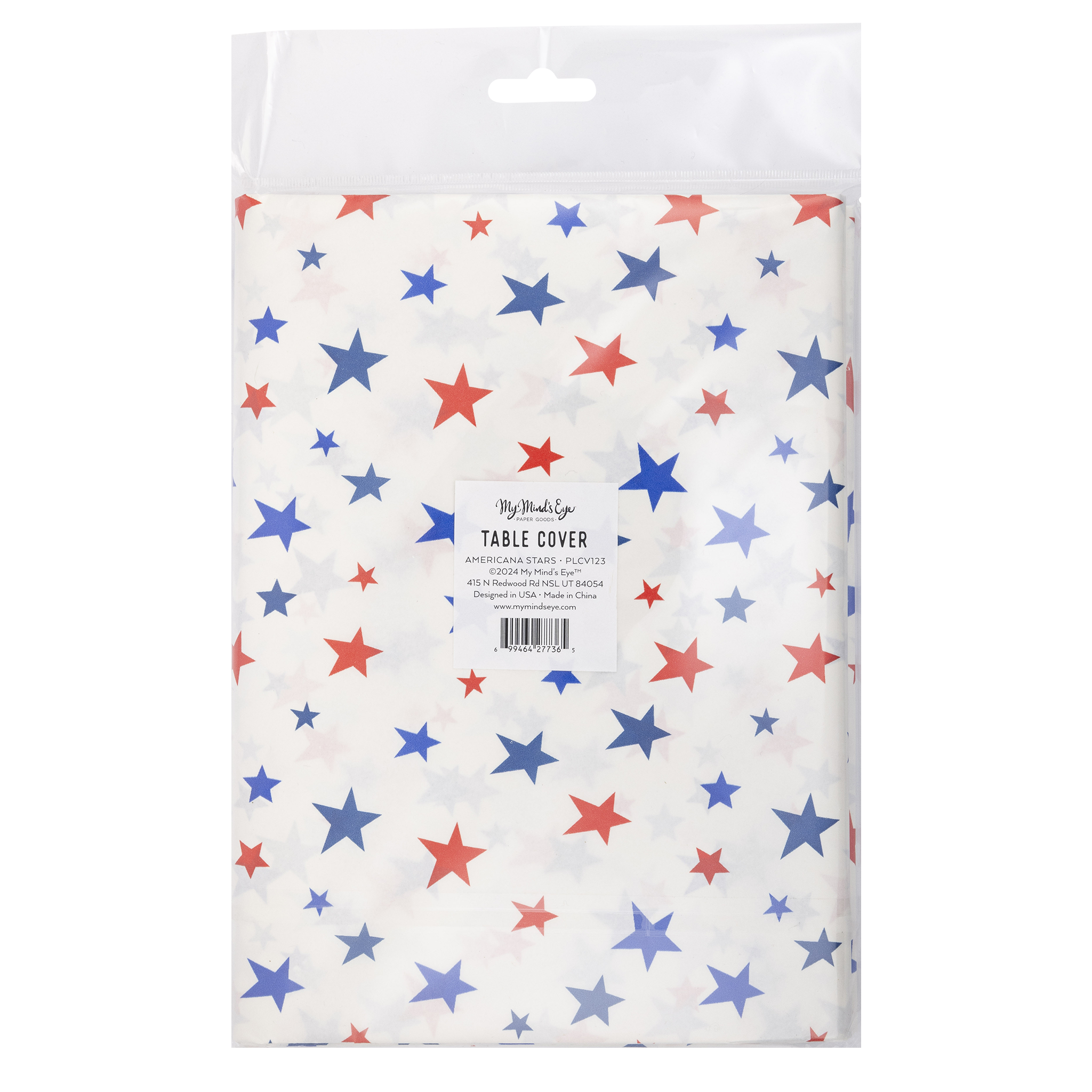 PLCV123 -  Americana Stars Paper Table Cover