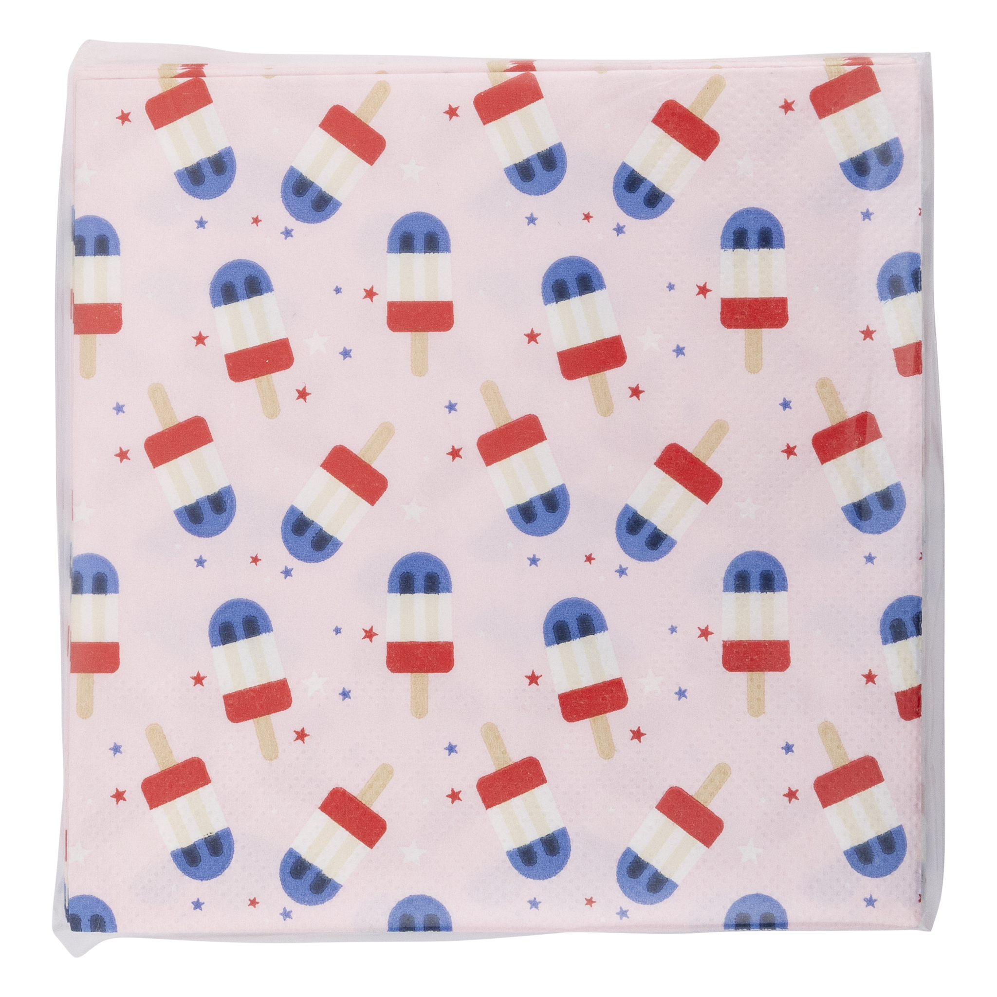 PLNP383 - Popsicles Pattern Paper Cocktail Napkin