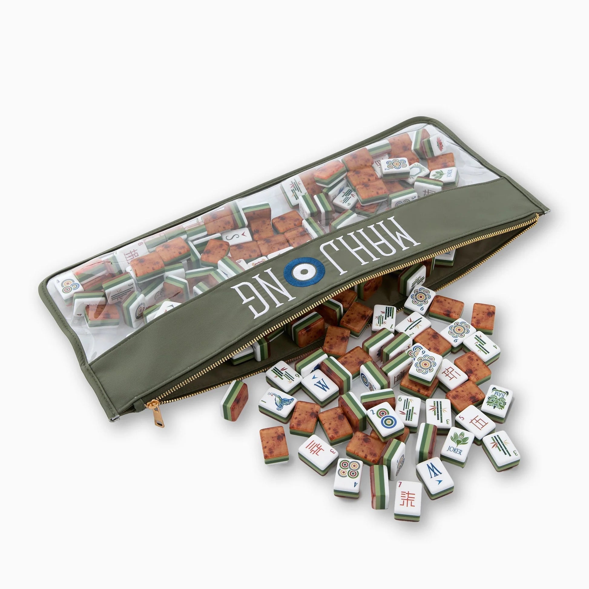 Forest Green Mahjong Bag by Oh My Mahjong