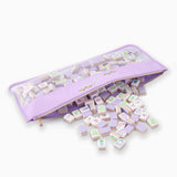 Lilac Script Mahjong Bag by Oh My Mahjong