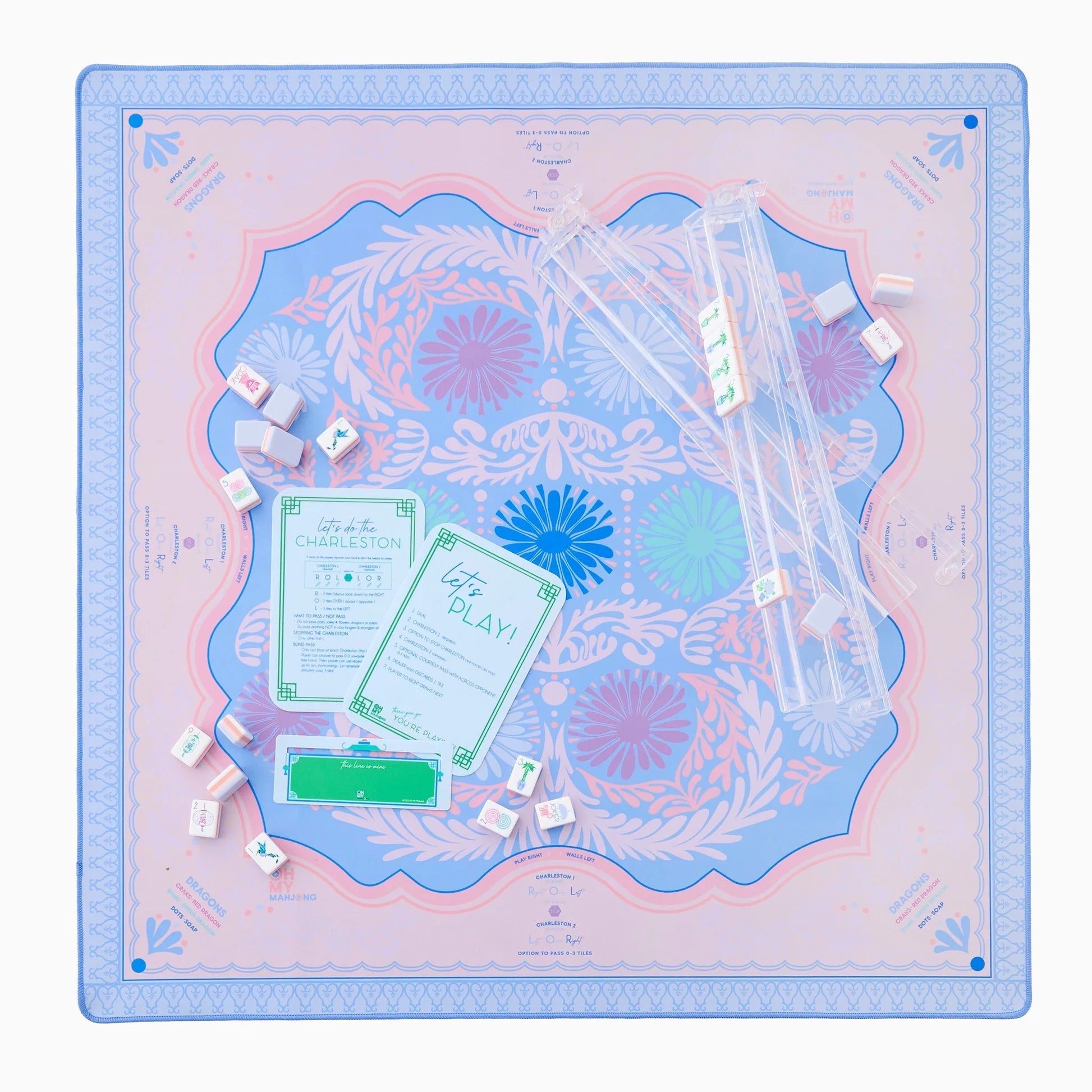 Peri-Twinkle Mahjong Mat by Oh My Mahjong